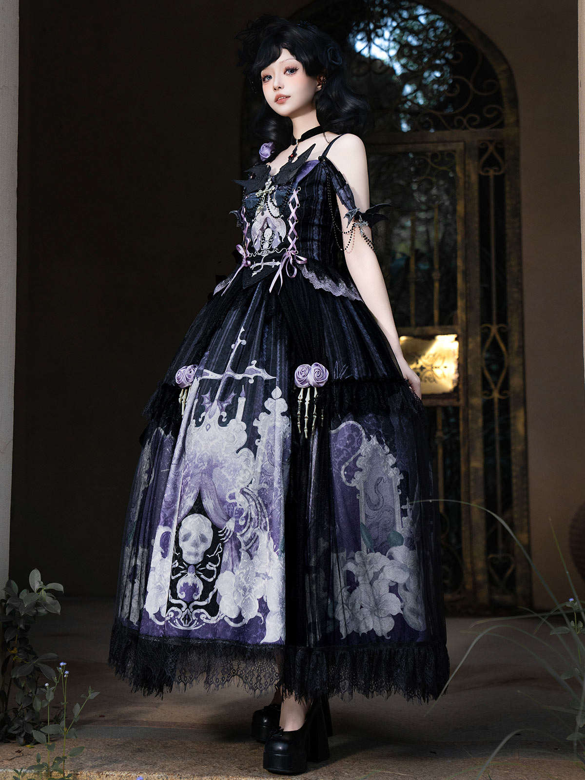 ghost lolita dress gothic lolita PA20265