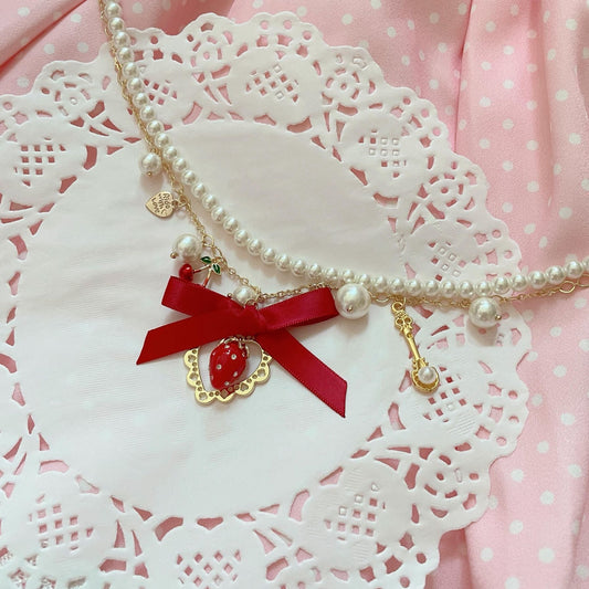 Cute Lolita Bow Necklace PA20127