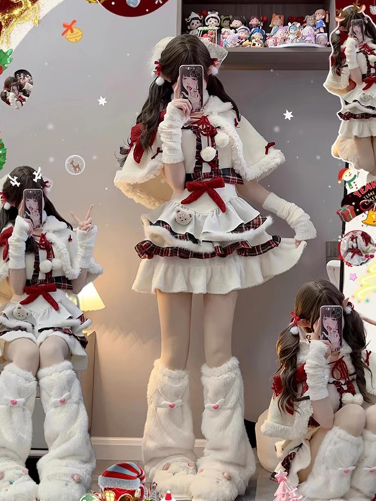 Christmas cute fluffy cape Lolita PA20288