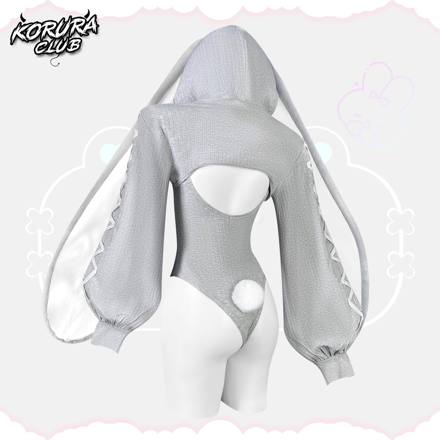 Cosplay Heart-Lock Floppy Bunny Jumpsuit KO103
