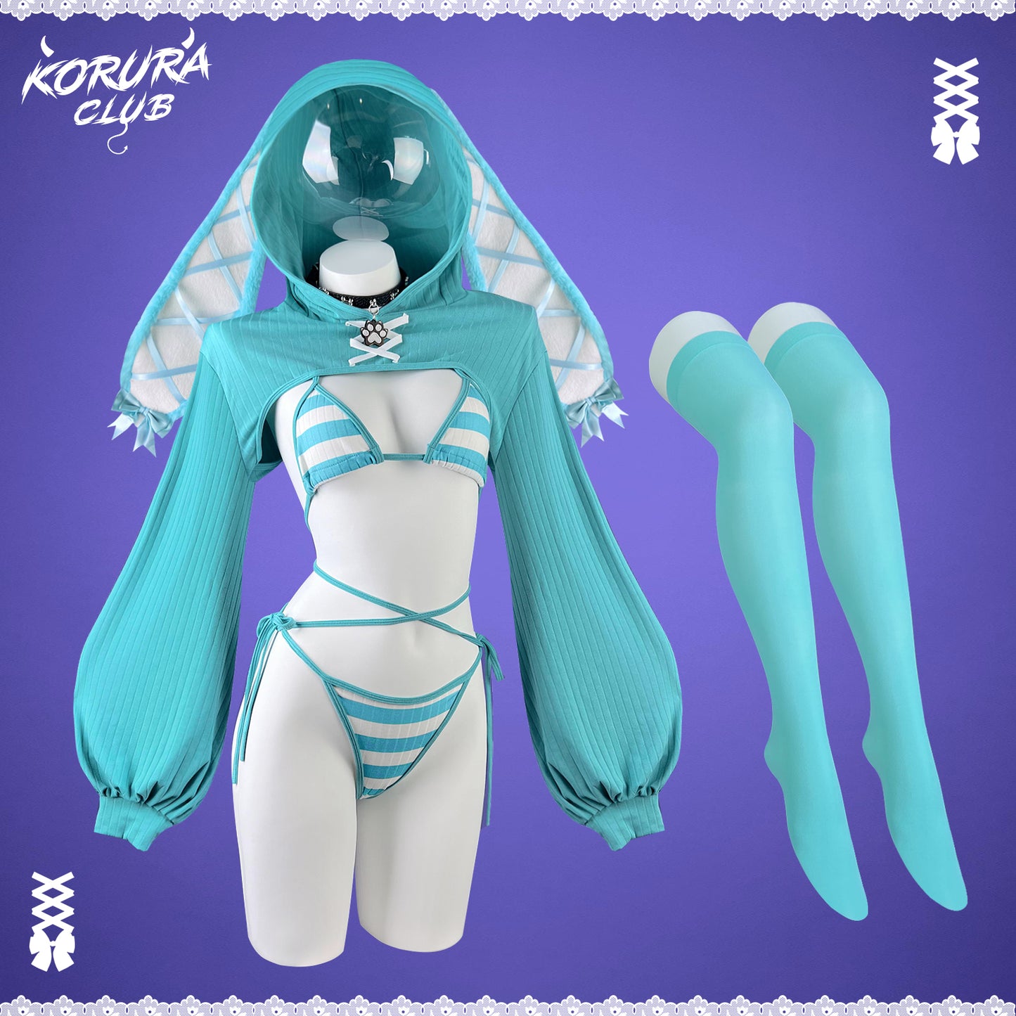 Striped Bunny Knitwear KO100