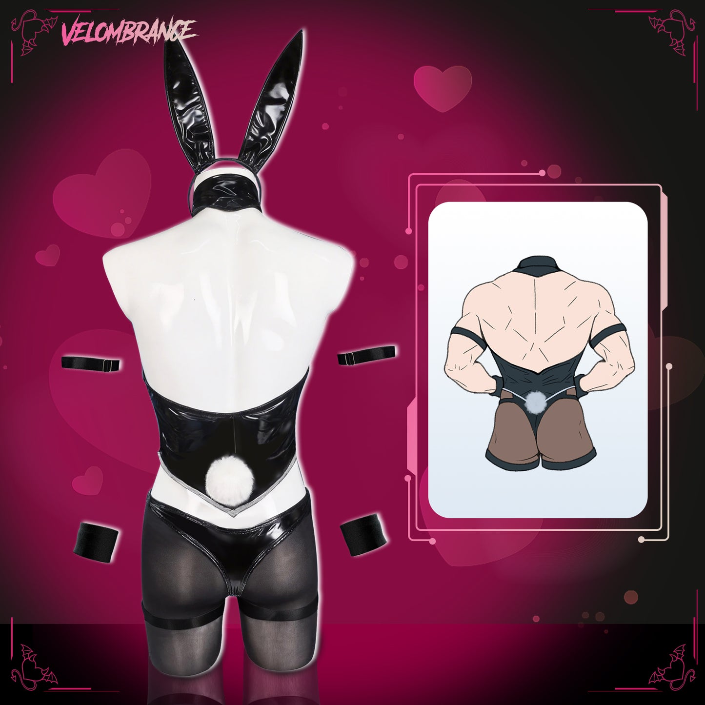 Pre-Order Cosplay Bunny Elastic Bodysuit (5-Piece Set) AS02