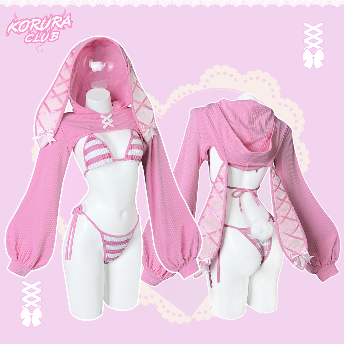 Striped Bunny Knitwear KO100