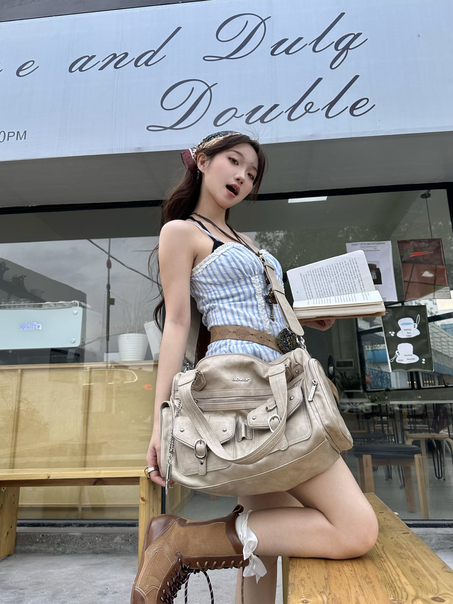 Wasteland Punk Crossbody Motorcycle Bag PA20180