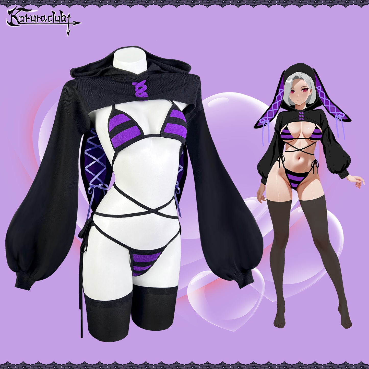 Striped Bunny Knitwear KO100