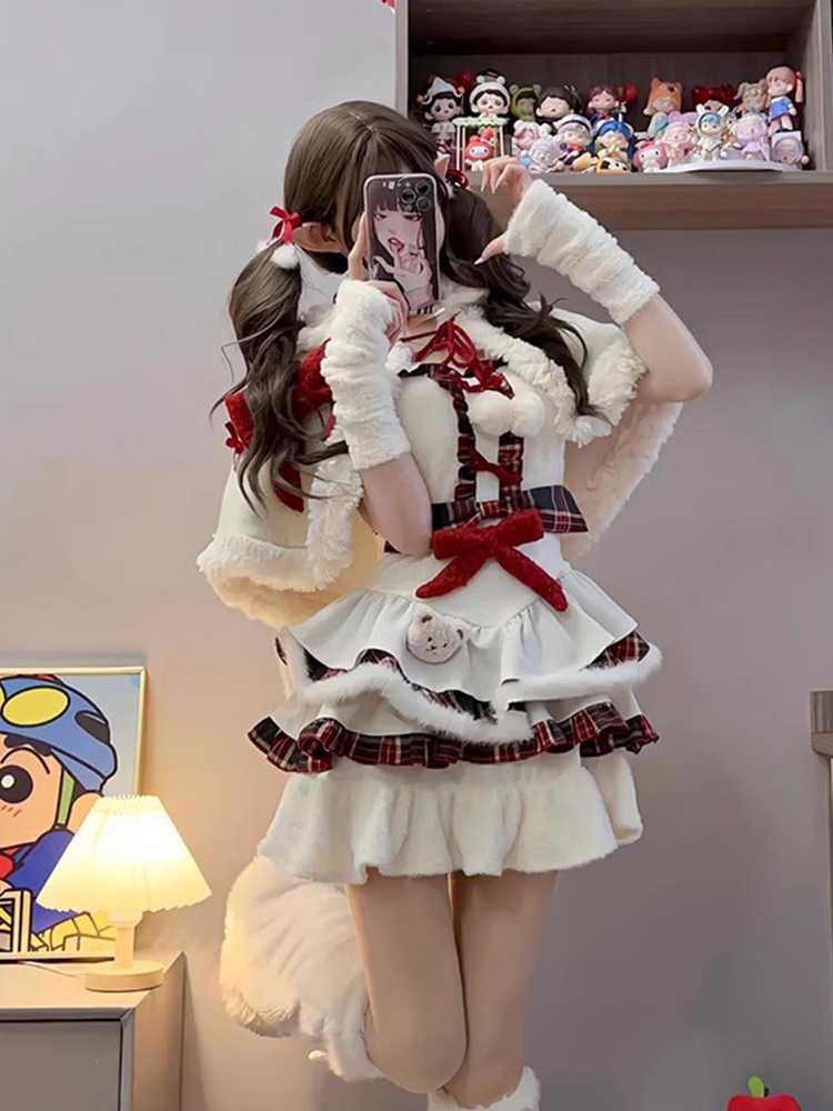 Christmas cute fluffy cape Lolita PA20288
