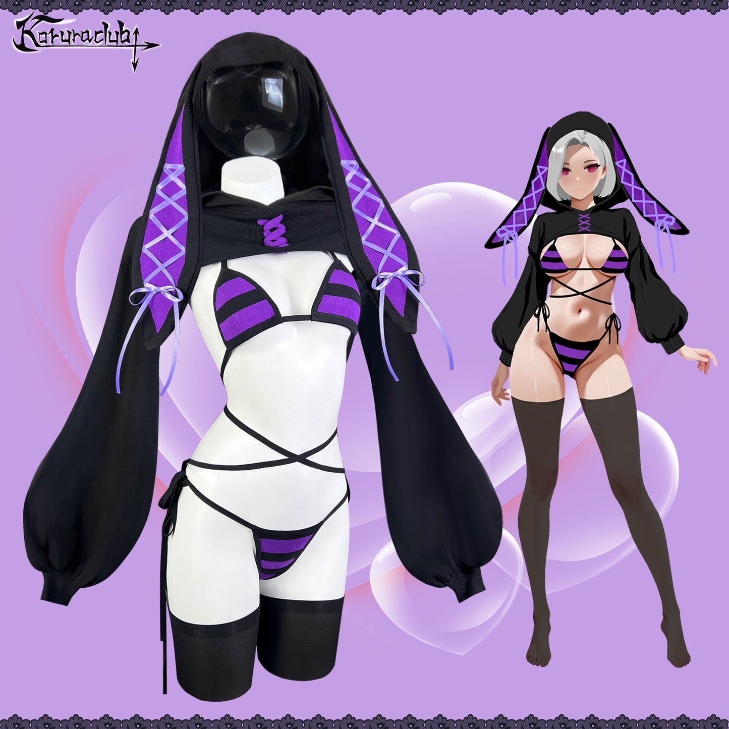 Striped Bunny Knitwear KO100