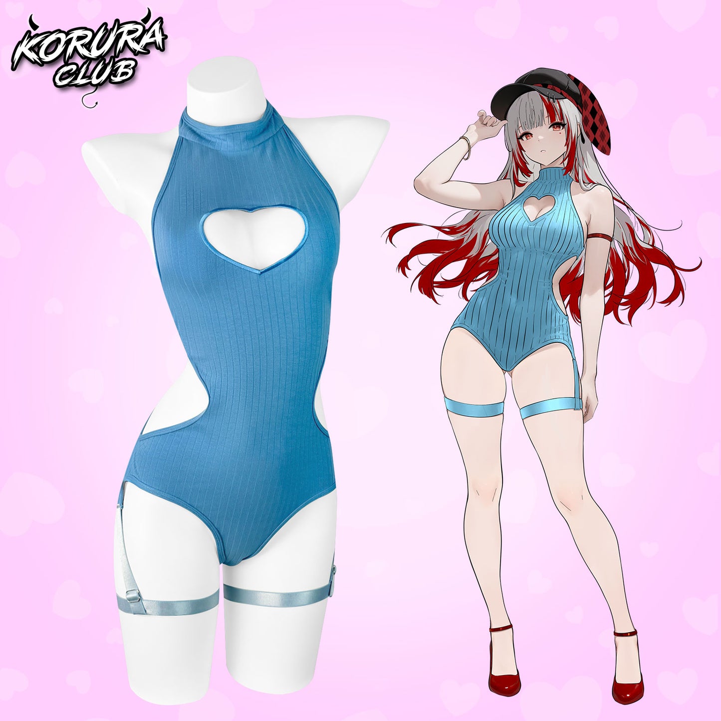 Cute Heart Bodysuit KO102