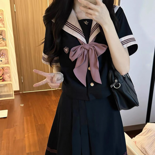 JK uniform suspender skirt shirt PA20096
