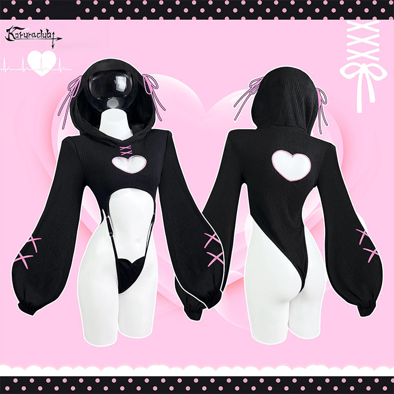 HEART HOLLOW BODYSUIT  SR16