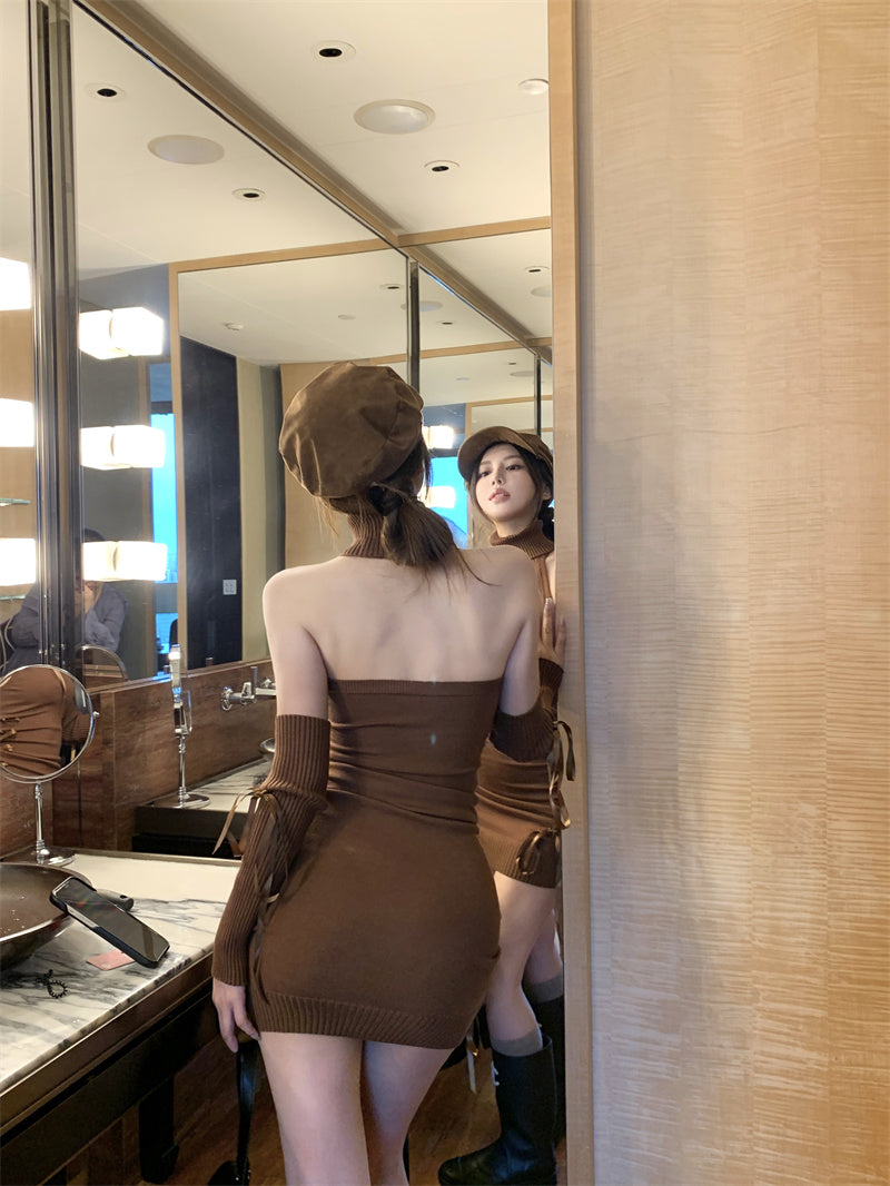 Knitted Hollow Dress PA10224