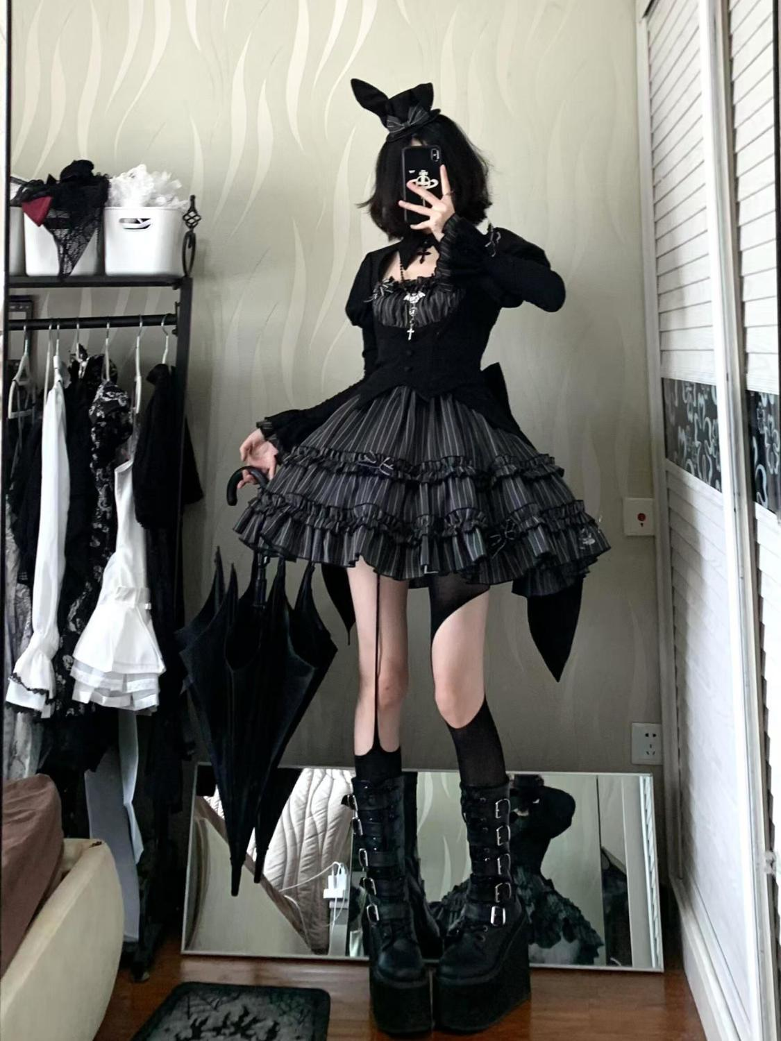 Gothic lolita little witch skirt PA20298