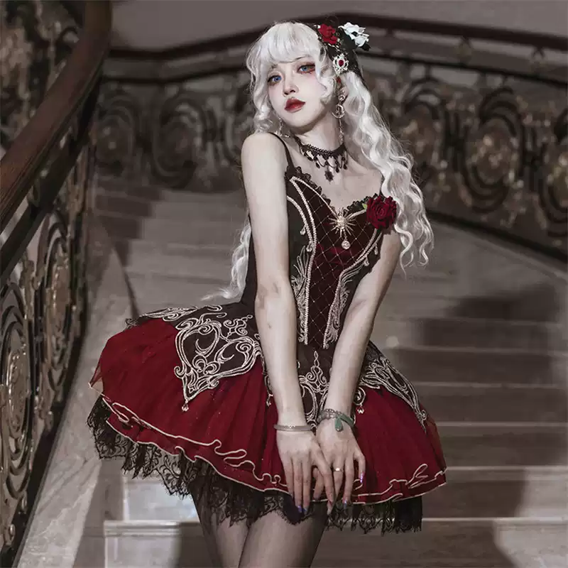 Dark Gothic Lolita Dress Set PA20216