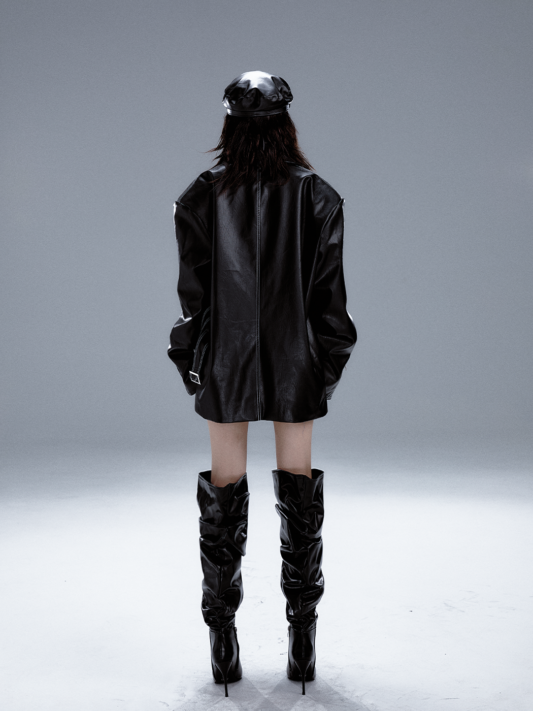 Dark punk leather suit PA20177
