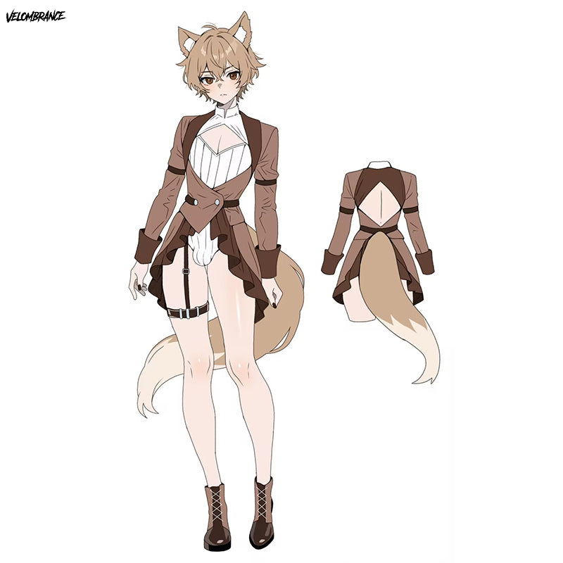 Pre-Order Puppy Wolf Bodysuit (4-Piece Set) AS44