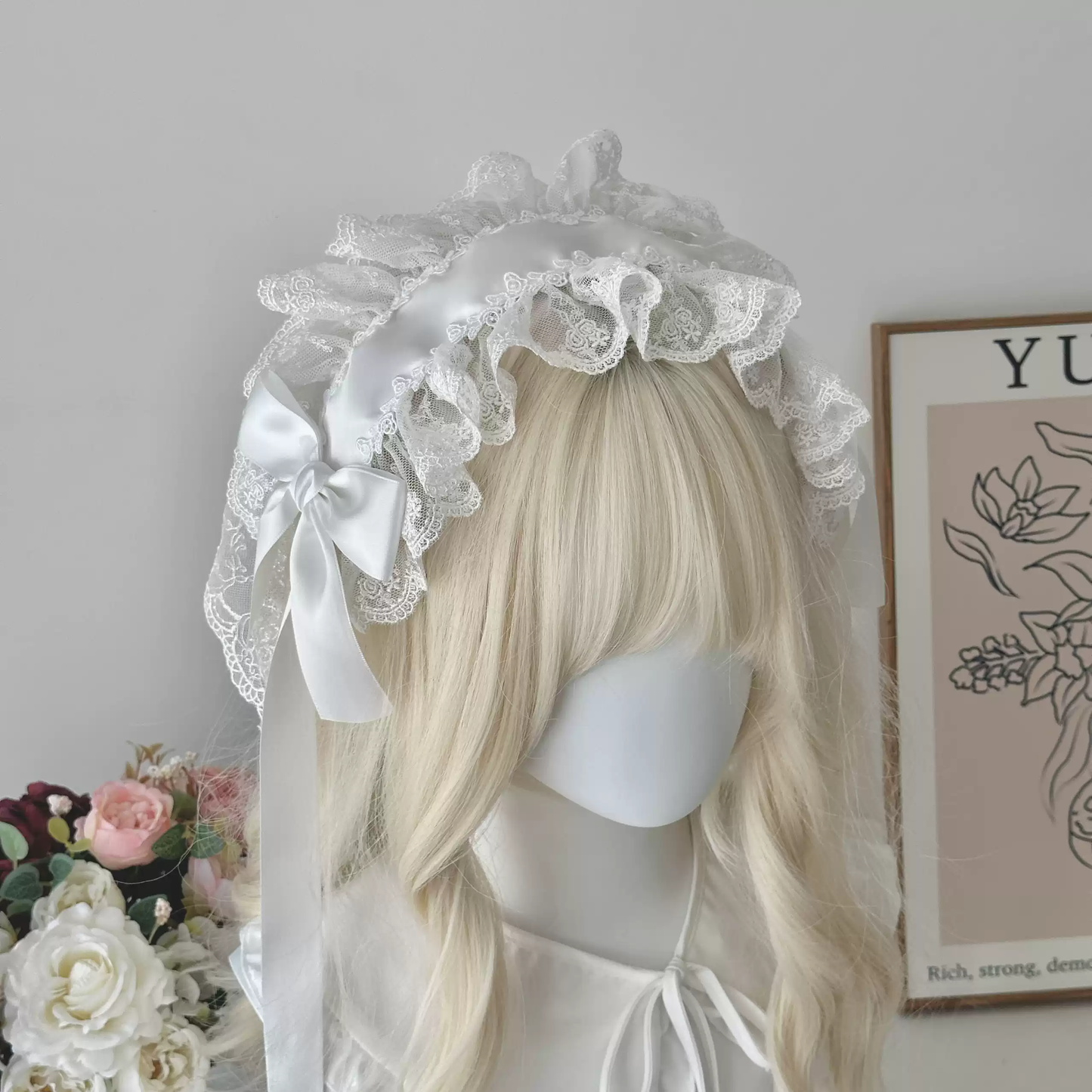 Soft Girl Lace Bow Hair Accessory PA20199