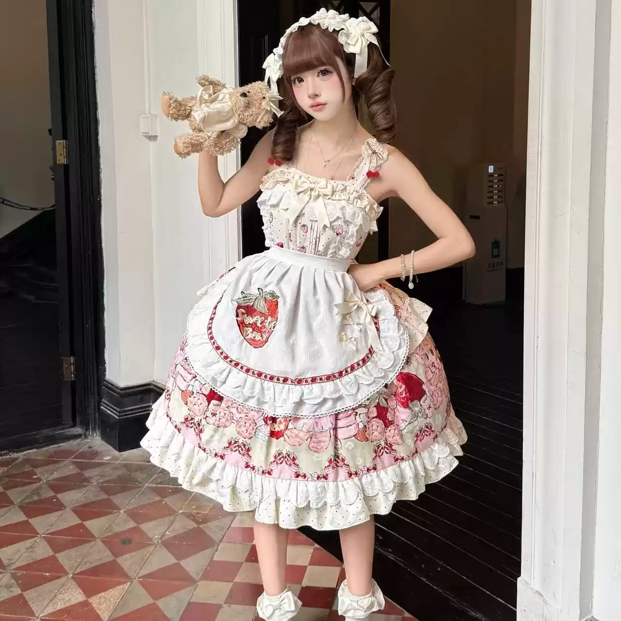 Cute Lolita Pastoral Princess Dress PA20280