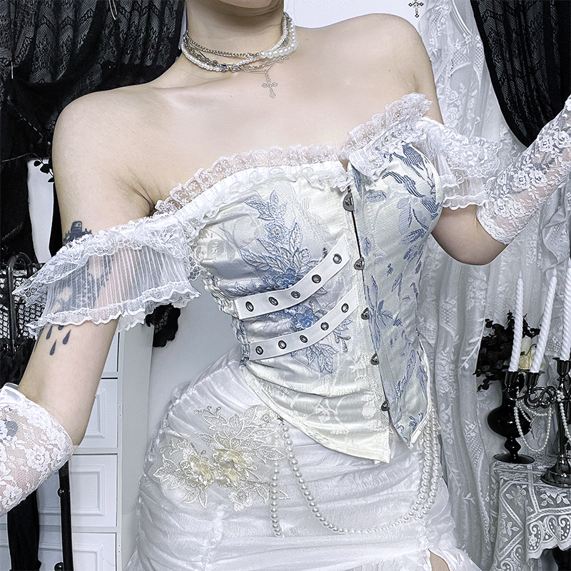 Gothic lace suspender skirt PA20172