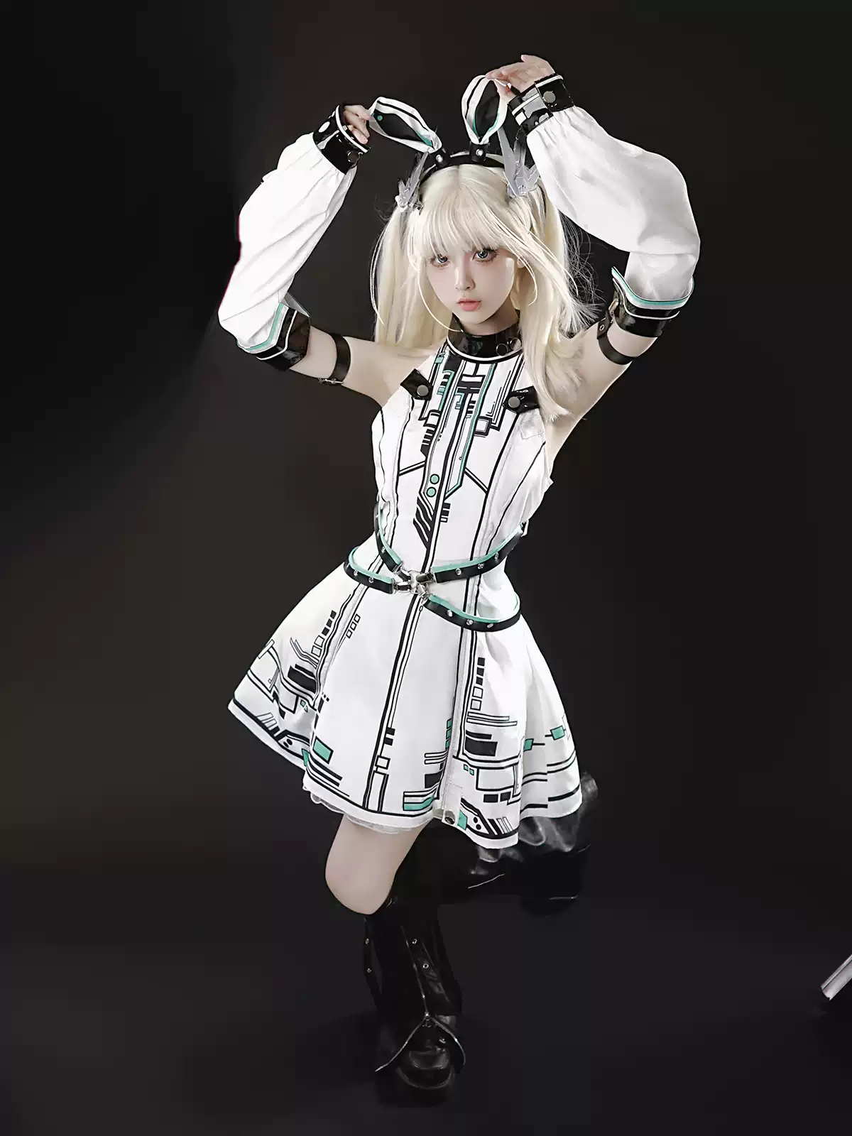 Future Warrior Lolita Cyberpunk Dress PA20225