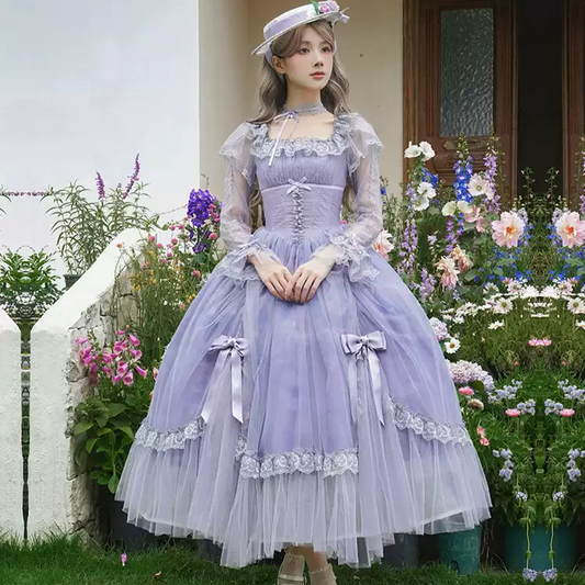 Purple skirt OP fishbone Lolita PA20122