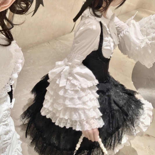 Lace doll lolita shirt long sleeves PA20201