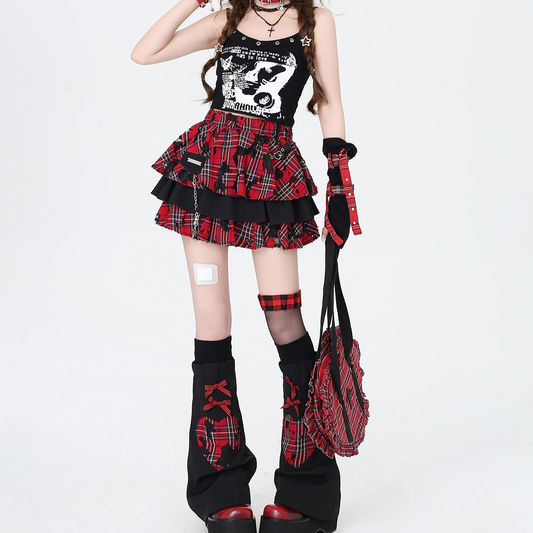 Subculture Plaid Cake Skirt PA20134