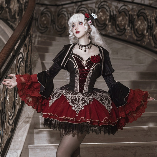 Dark Gothic Lolita Dress Set PA20216