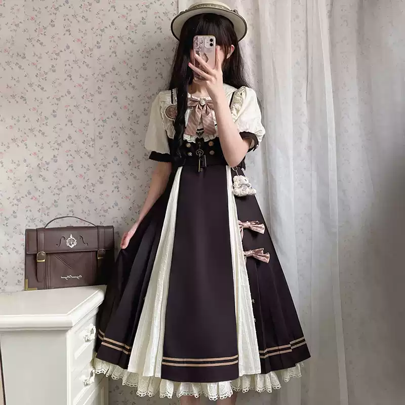 Elegant lolita short-sleeved dress PA20109