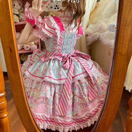 lolita suspender skirt dress suit PA20112