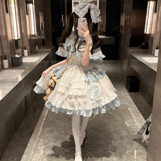 Girly cape jsk lolita princess dress PA20222