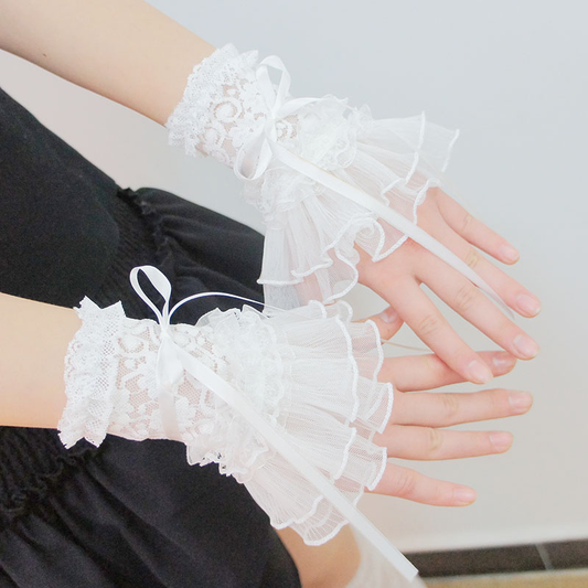 y2k Lolita lace strap sleeves PA20193