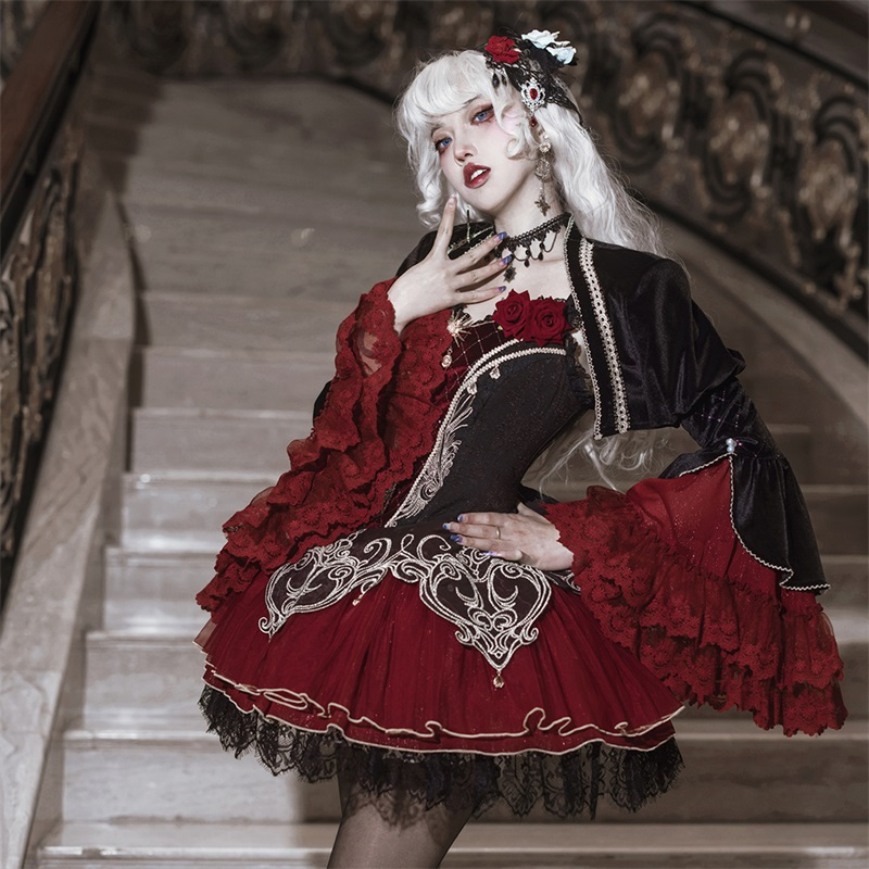 Dark Gothic Lolita Dress Set PA20216