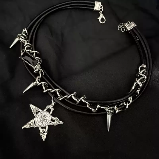 Star choker Gothic necklace PA20148