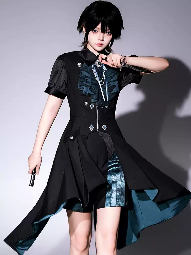 Gothic Prince Top Shorts Dress Suit PA20301