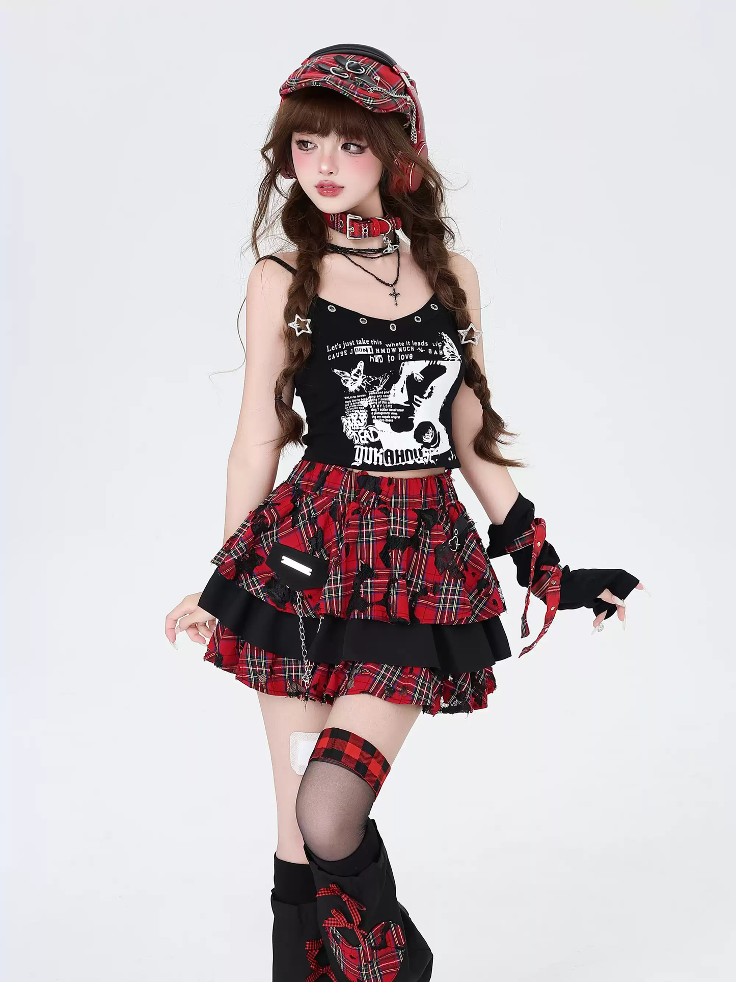 Subculture Plaid Cake Skirt PA20134