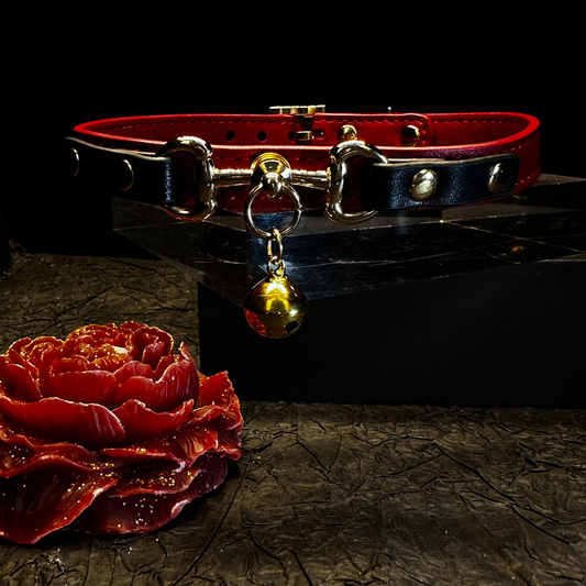 Leather puppy clavicle chain PA20146