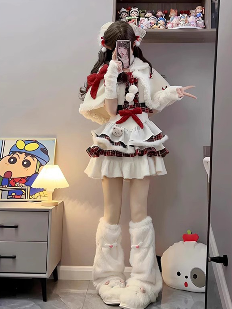 Christmas cute fluffy cape Lolita PA20288