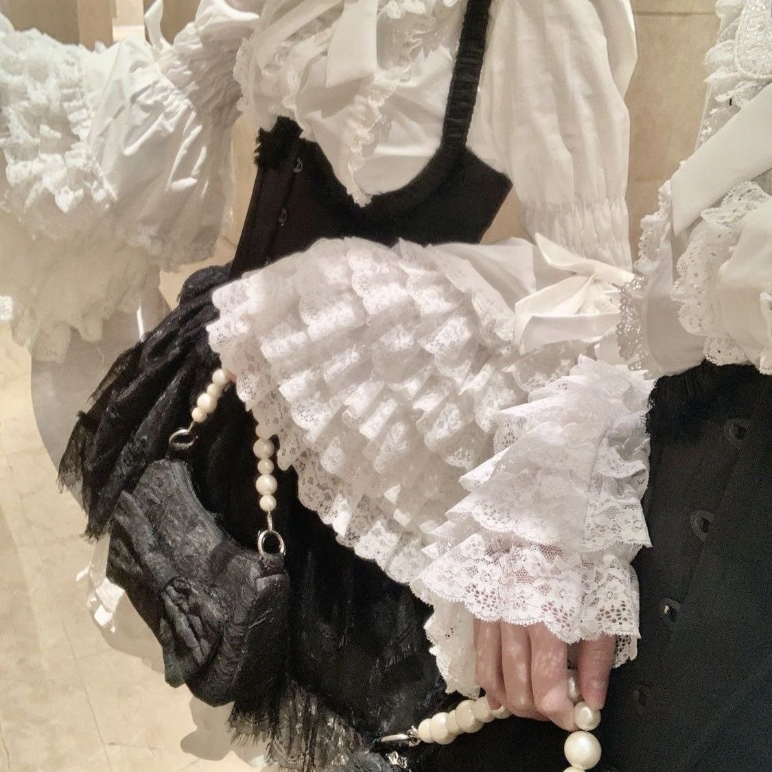 Lace doll lolita shirt long sleeves PA20201