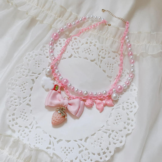 Cute Lolita Bow Necklace PA20125