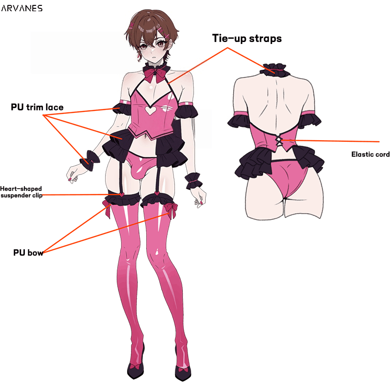 Cos Pink Heart Set (5-Piece Set) AS35