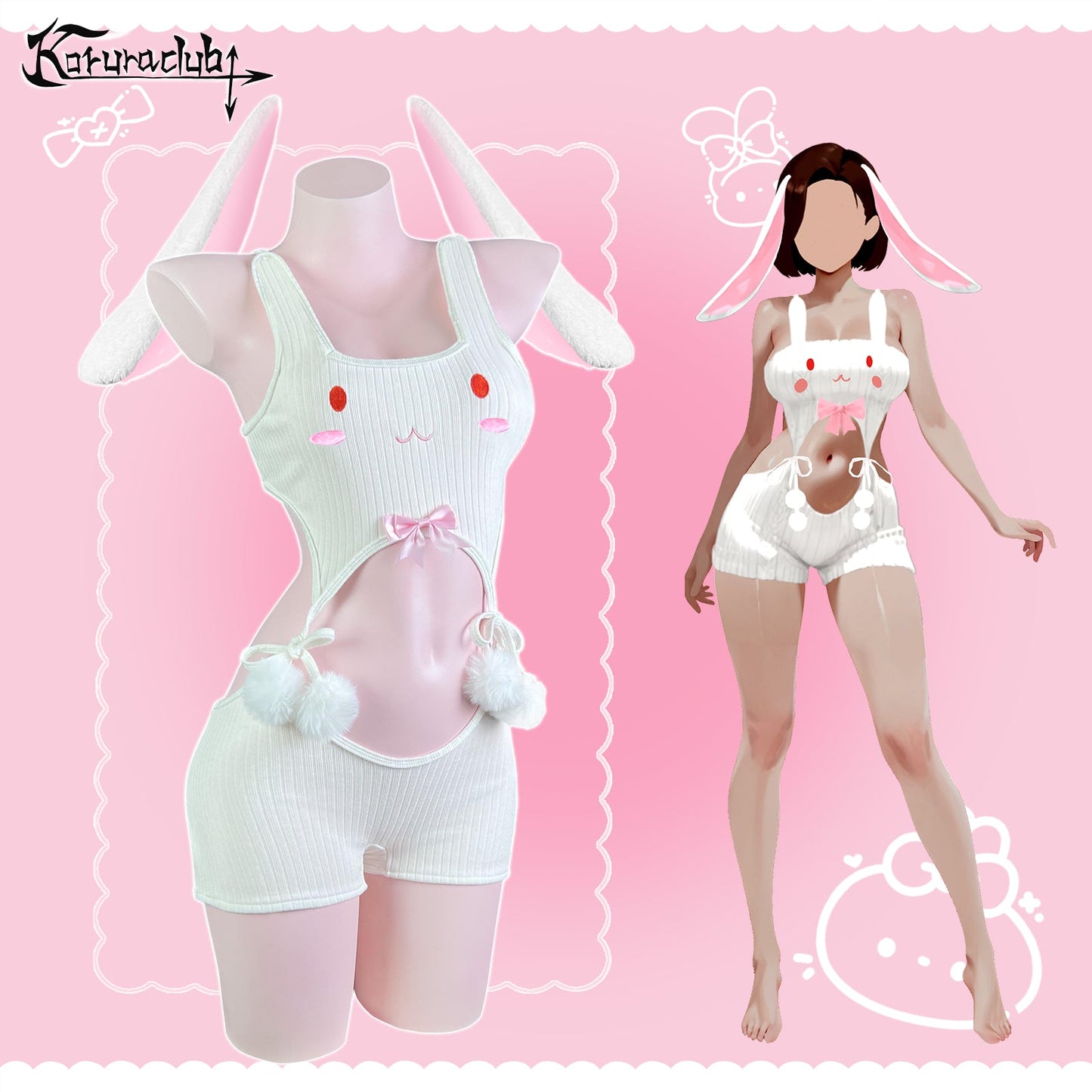 Adorable Cute Bunny Pajama KO93