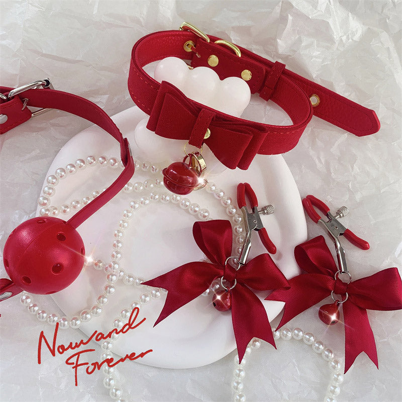 Red Bow Leash Collar PA20311