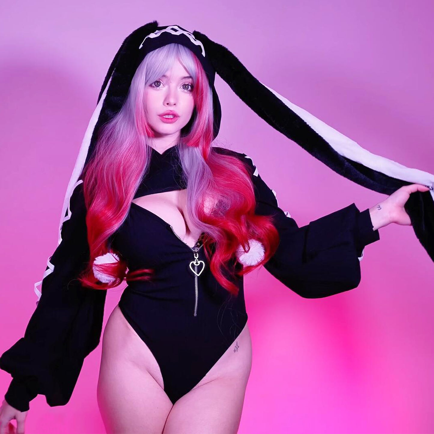 Cosplay Heart-Lock Floppy Bunny Jumpsuit KO103