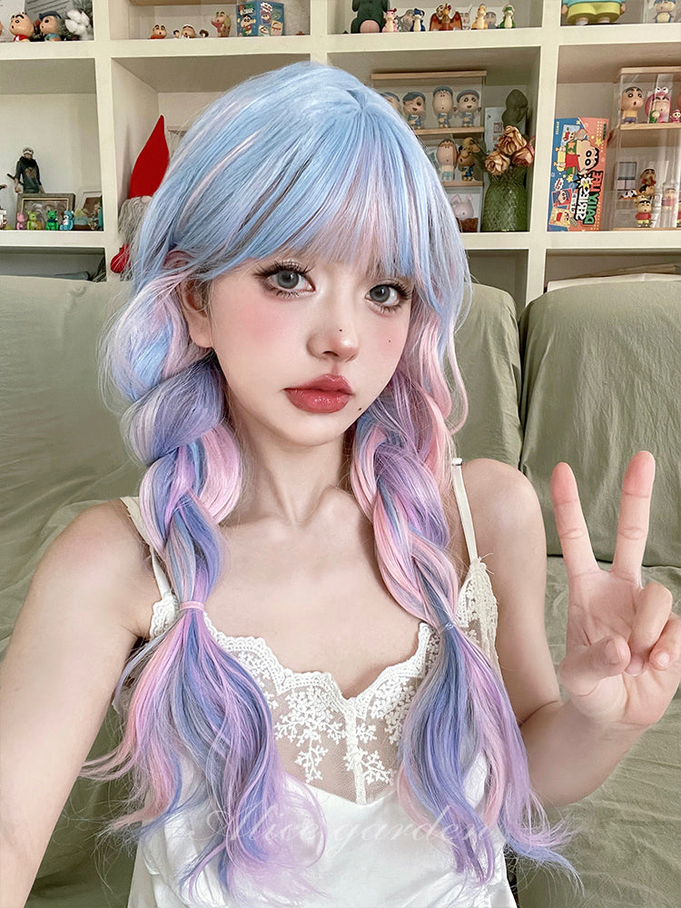 CANDY COLOR JK LONG CURLY WIG PL53232