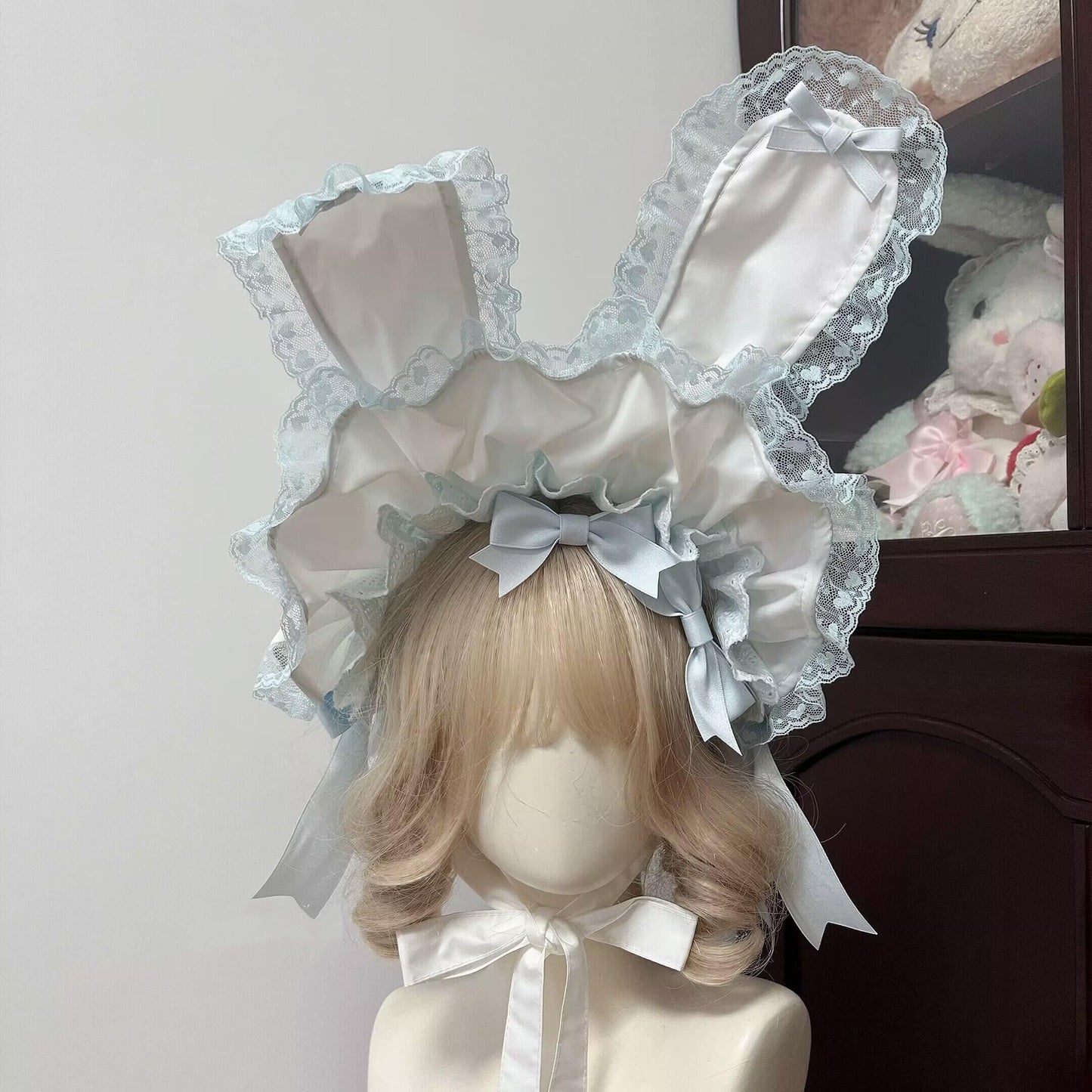 Bowknot bnt lace rabbit headdress PA20238