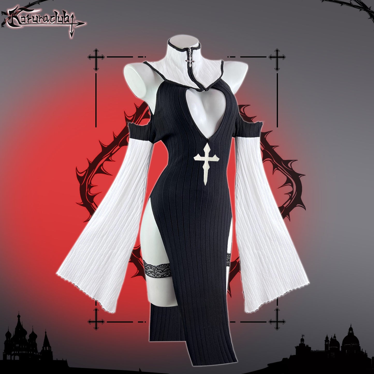 Thorn Nun Cosplay Lingerie KO94