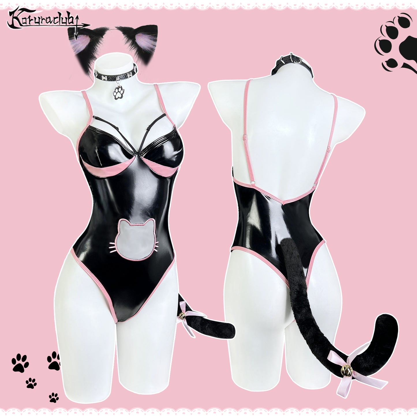 Cute Cat Bodysuit Lingerie KO74