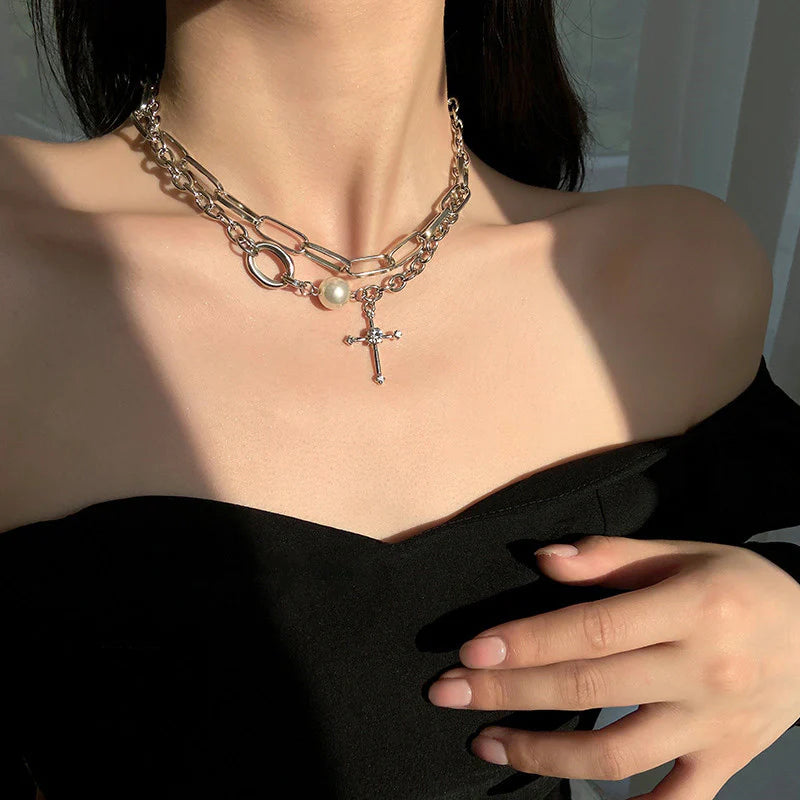 CROSS NECK CHAIN P1049