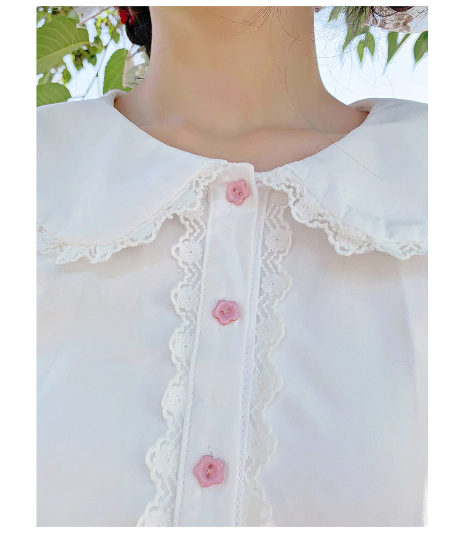 White Rabbit Ear Short Sleeve Shirt PL52440