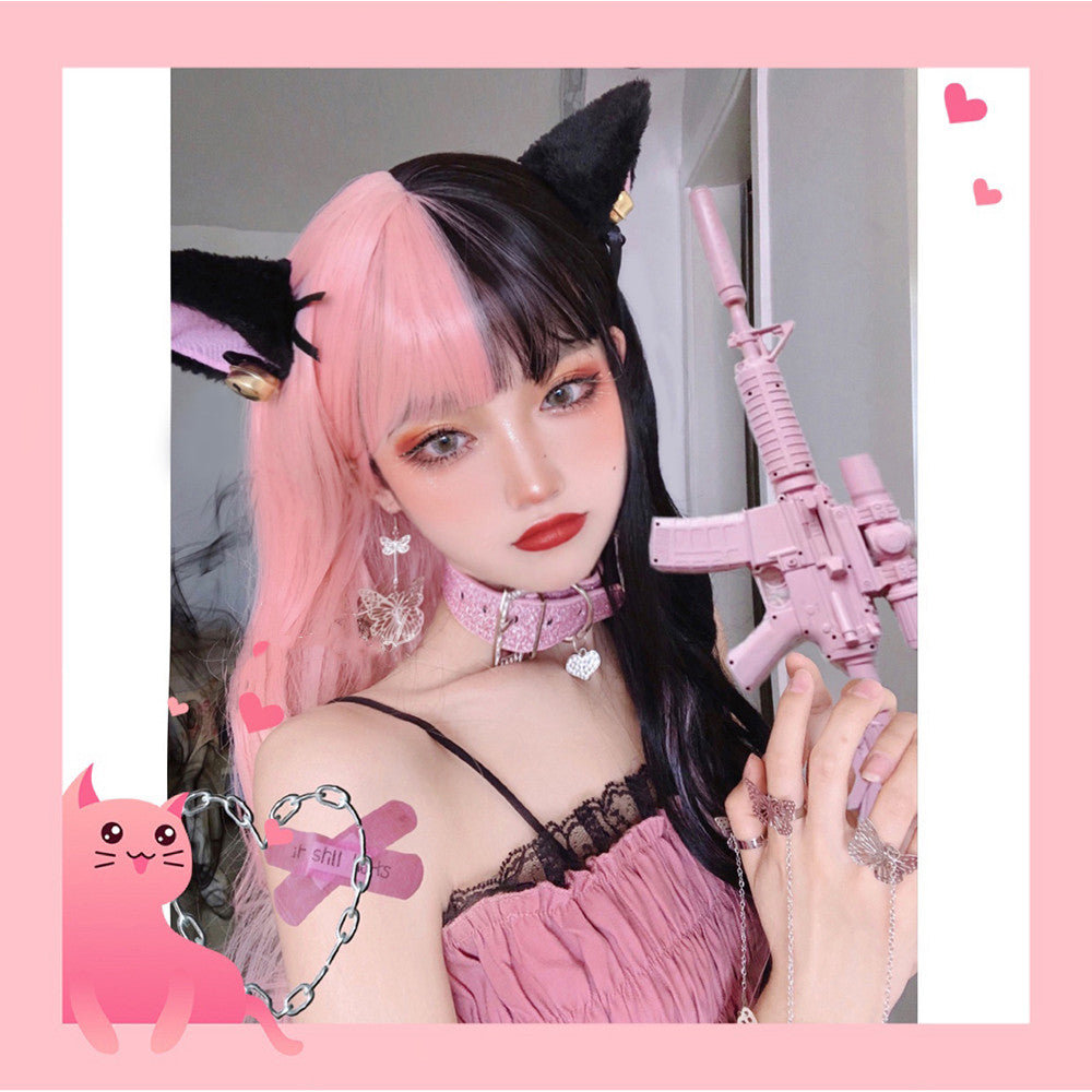 Lolita Colorblock Long Curly Hair PL52600